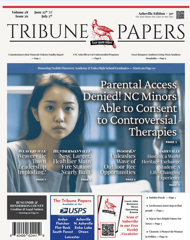 Medical Freedom Makes Front Page of NC Newspaper